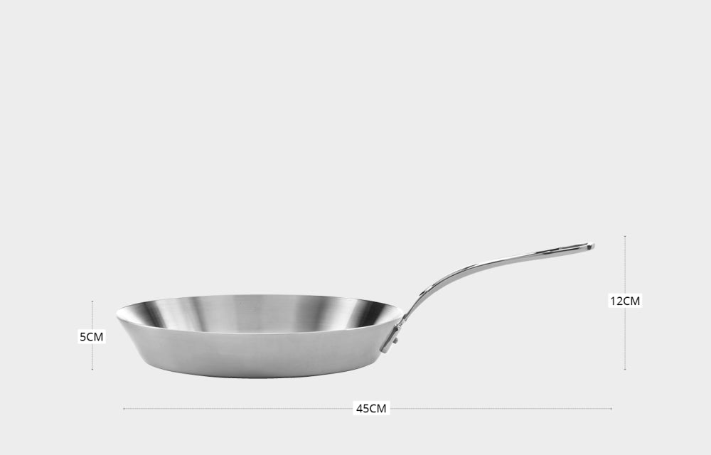 Samuel Groves Stainless Steel 3-ply Frying Pan 26cm