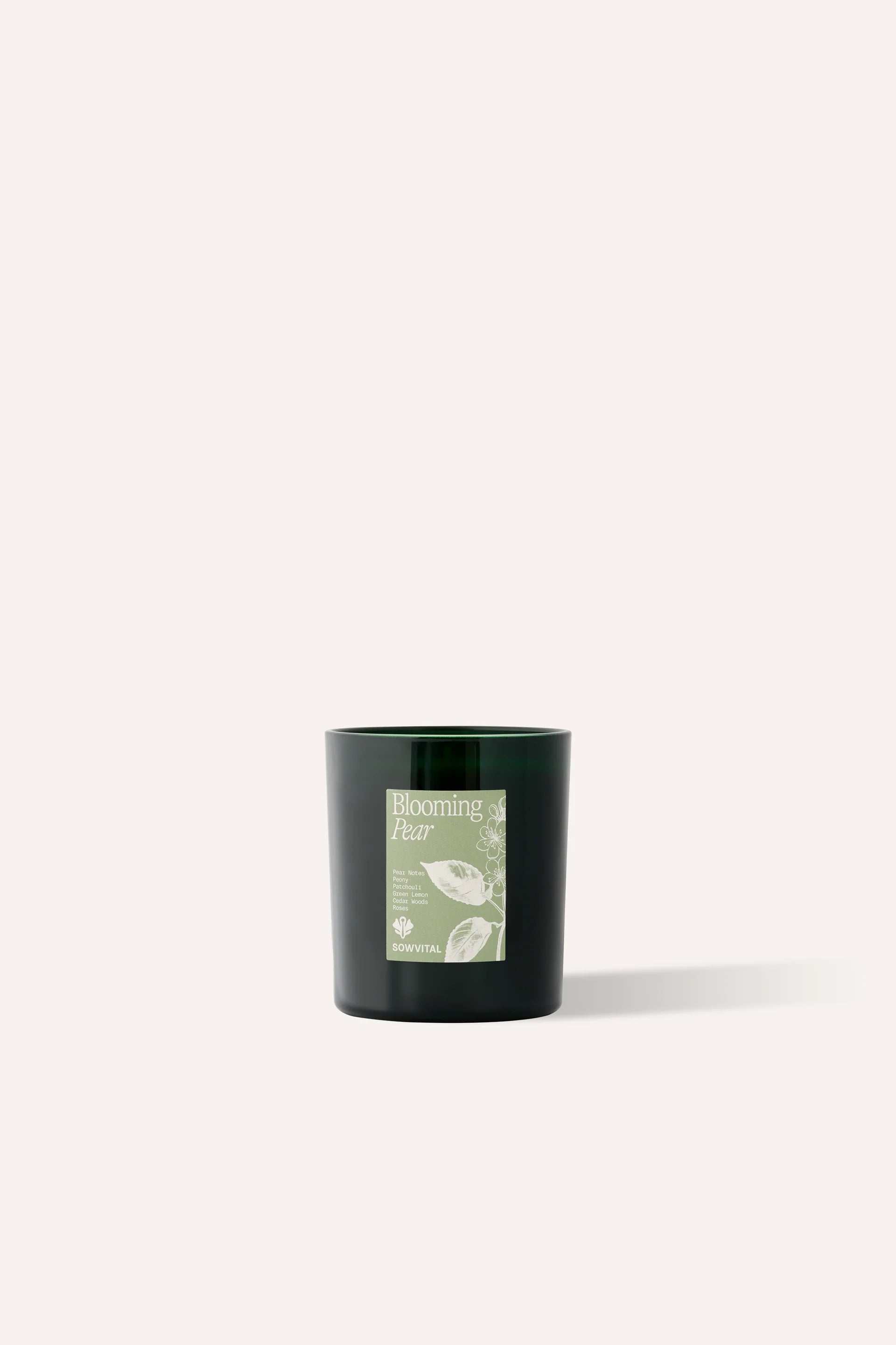 SOWVITAL Scented Candle in Blooming Pear scent 