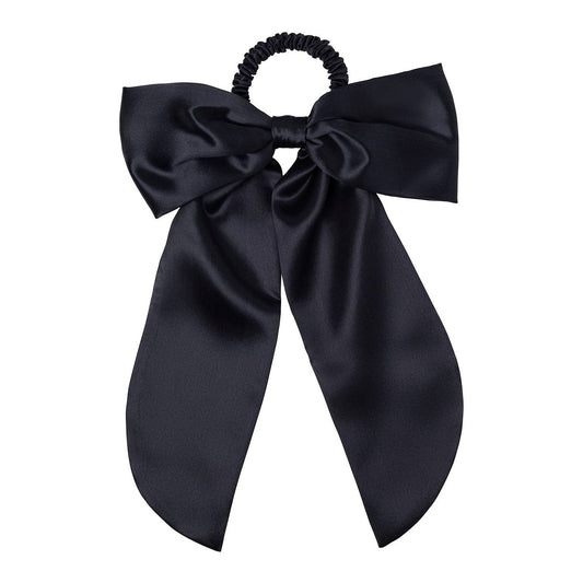 Slip Hair Bow in Black