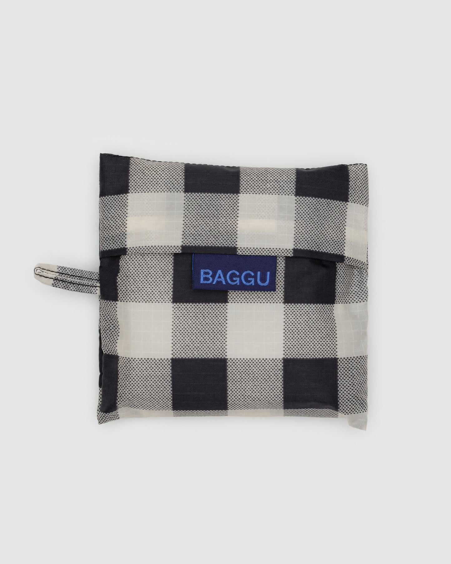 BAGGU  Standard Reusable Bag - Black & White Big Check
