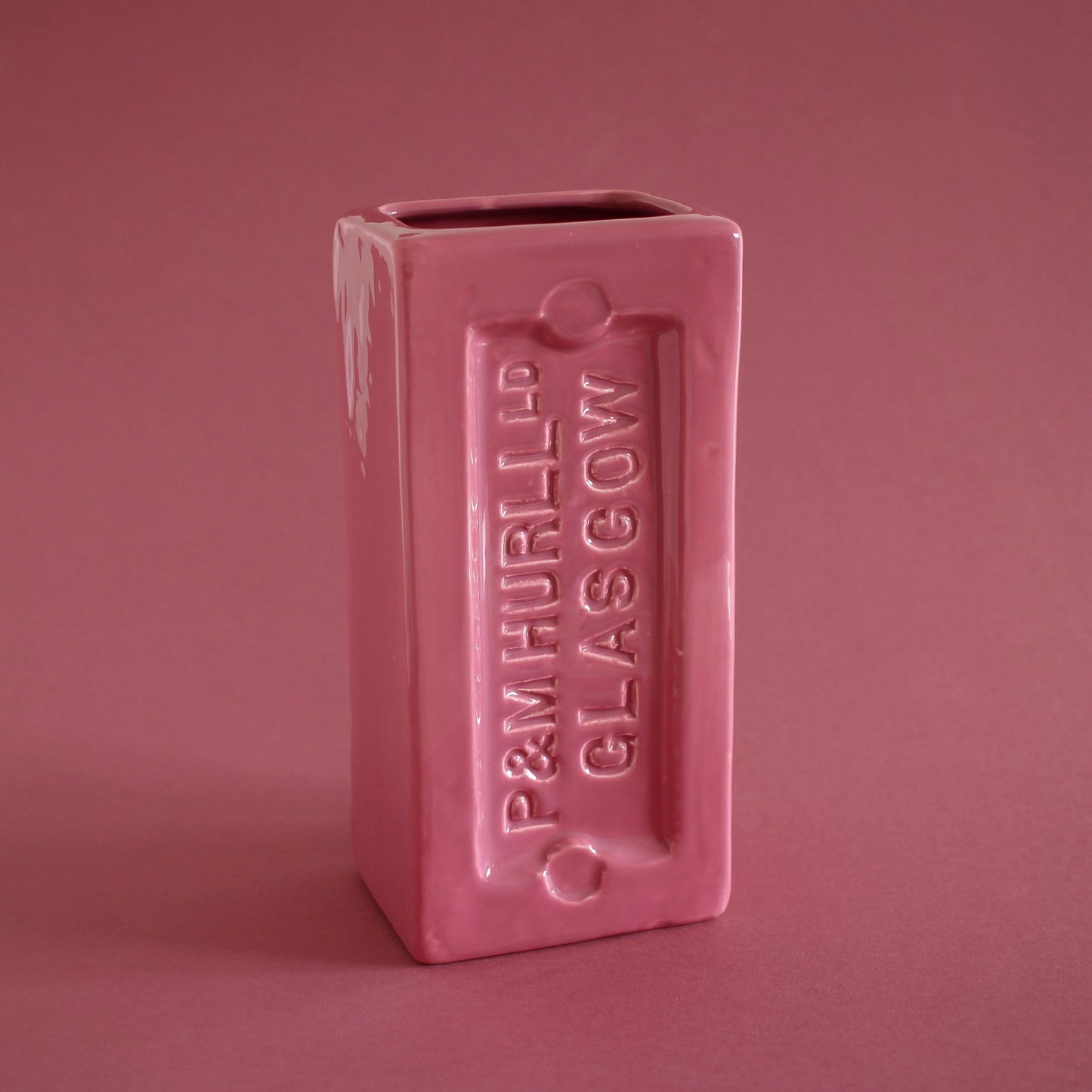 Glasgow Brick Vase - Pink