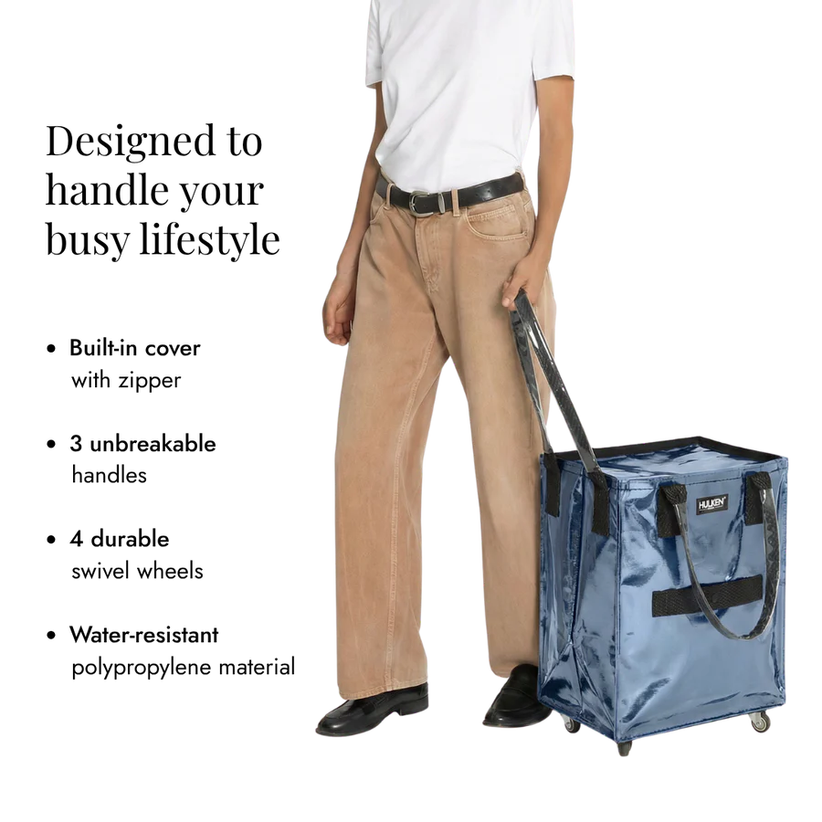 Hulken Original Rolling Small Tote Bag - Crystal Blue