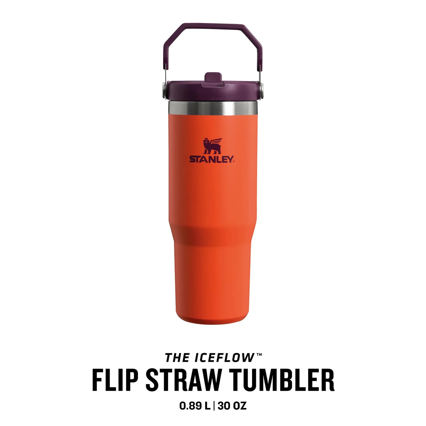 Stanley Classic Iceflow Flip Straw Tumbler - Tigerlily Plum