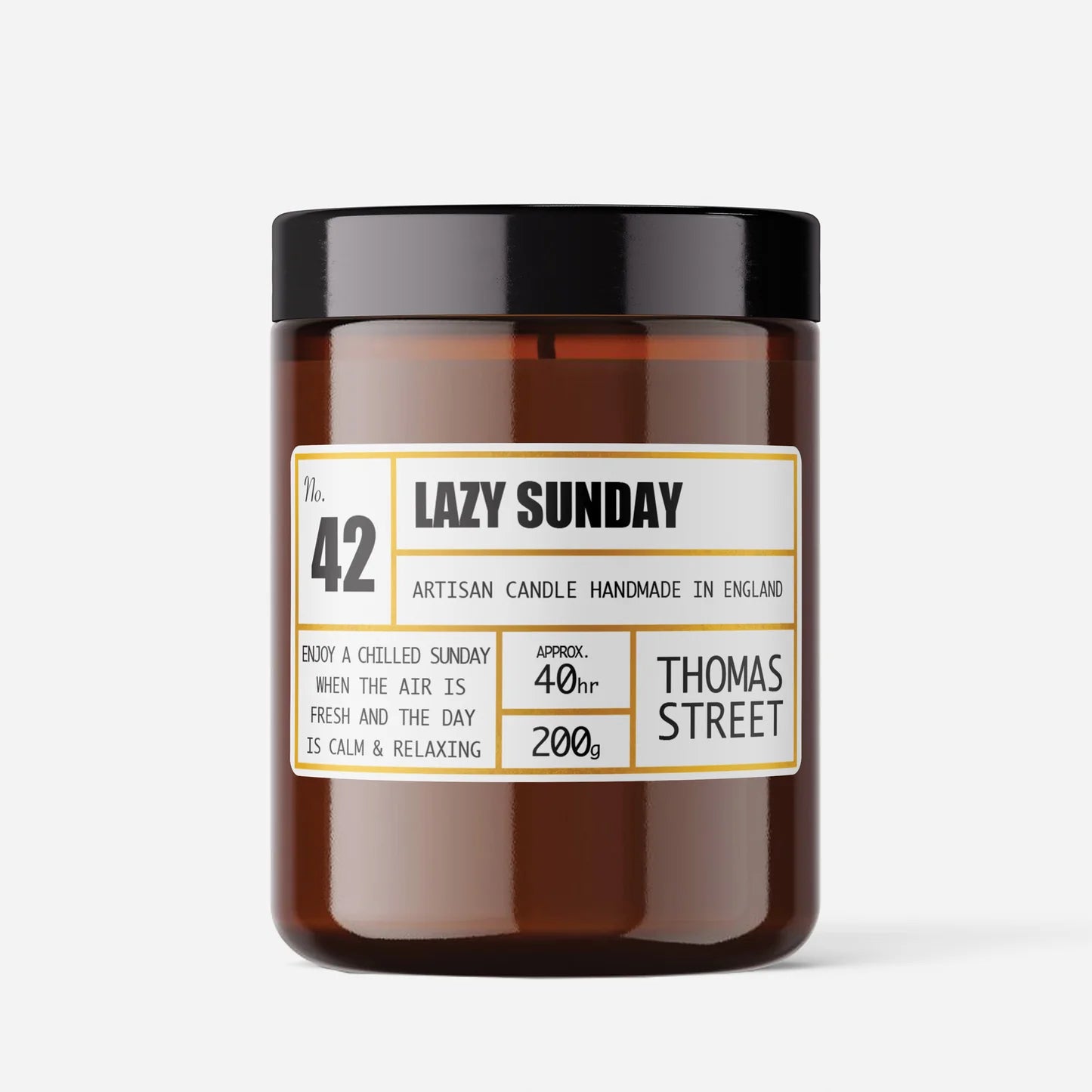 Thomas Street Lazy Sunday Candle 200g