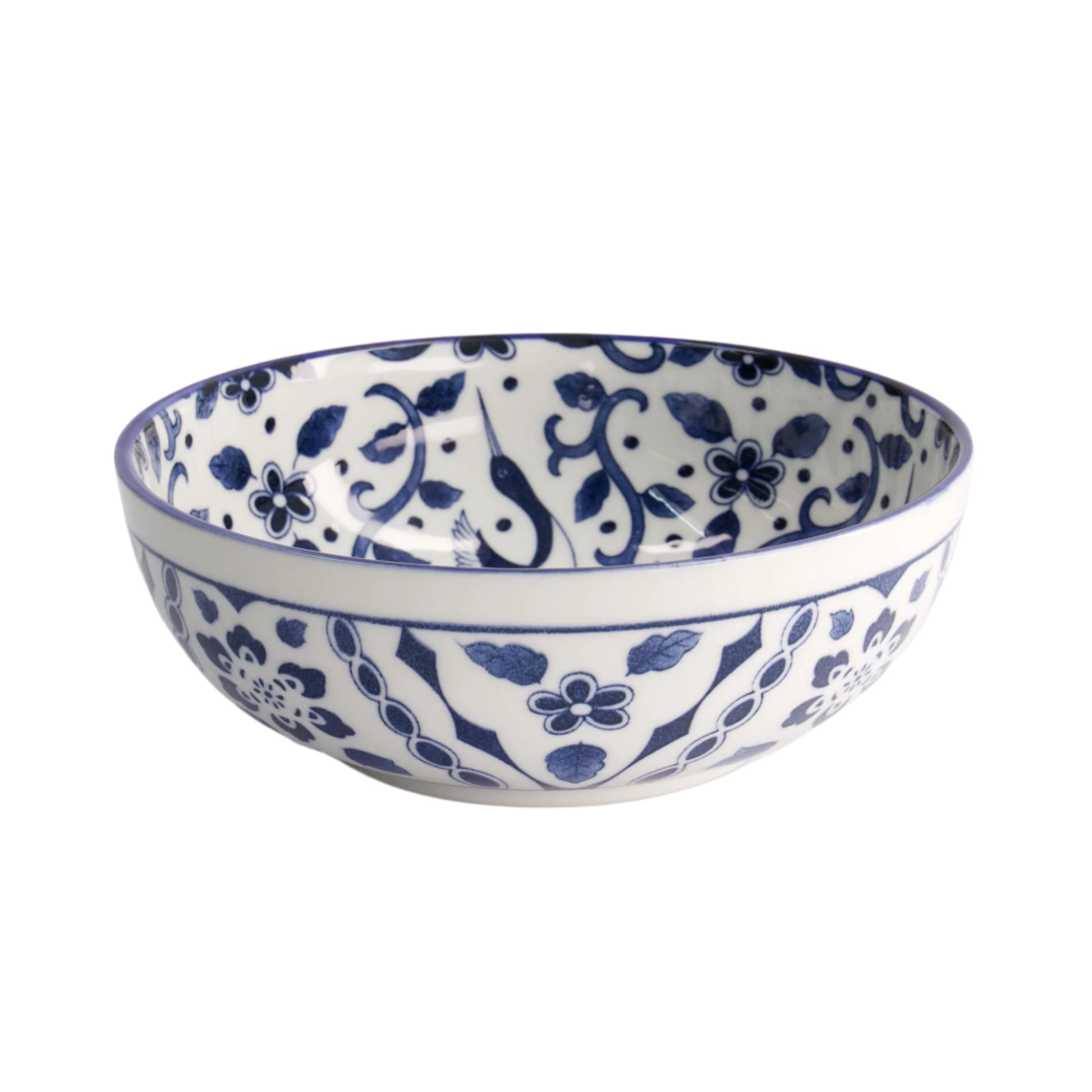 Tokyo Design Studio Large Bowl in Blue Maizuru pattern