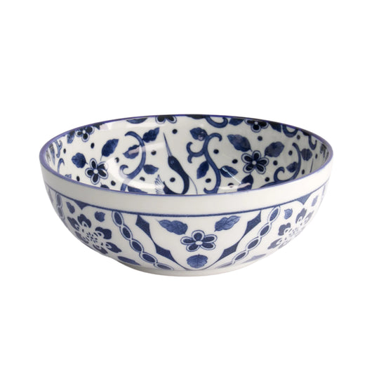 Tokyo Design Studio Large Bowl in Blue Maizuru pattern
