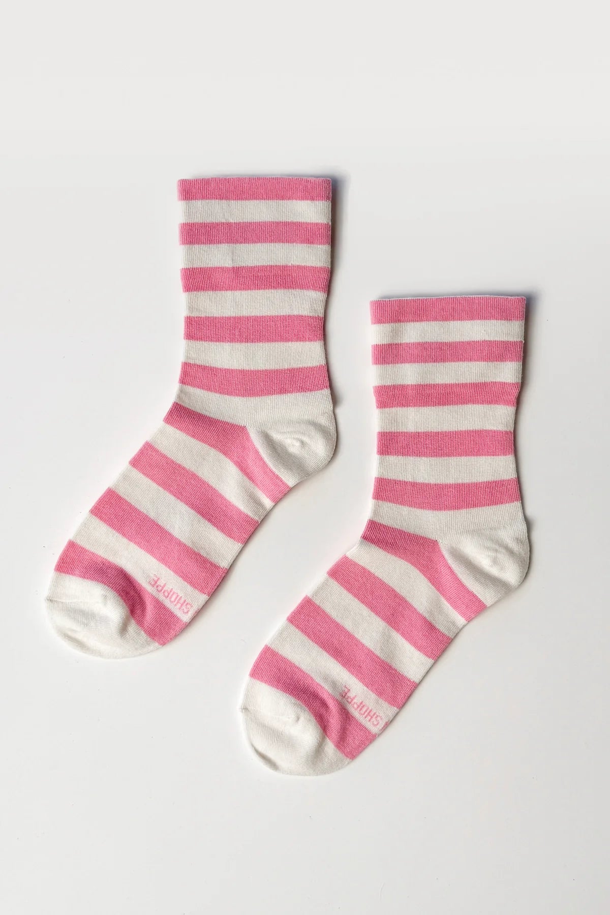 Le Bon Shoppe Wally Socks - Wide Rose Stripe