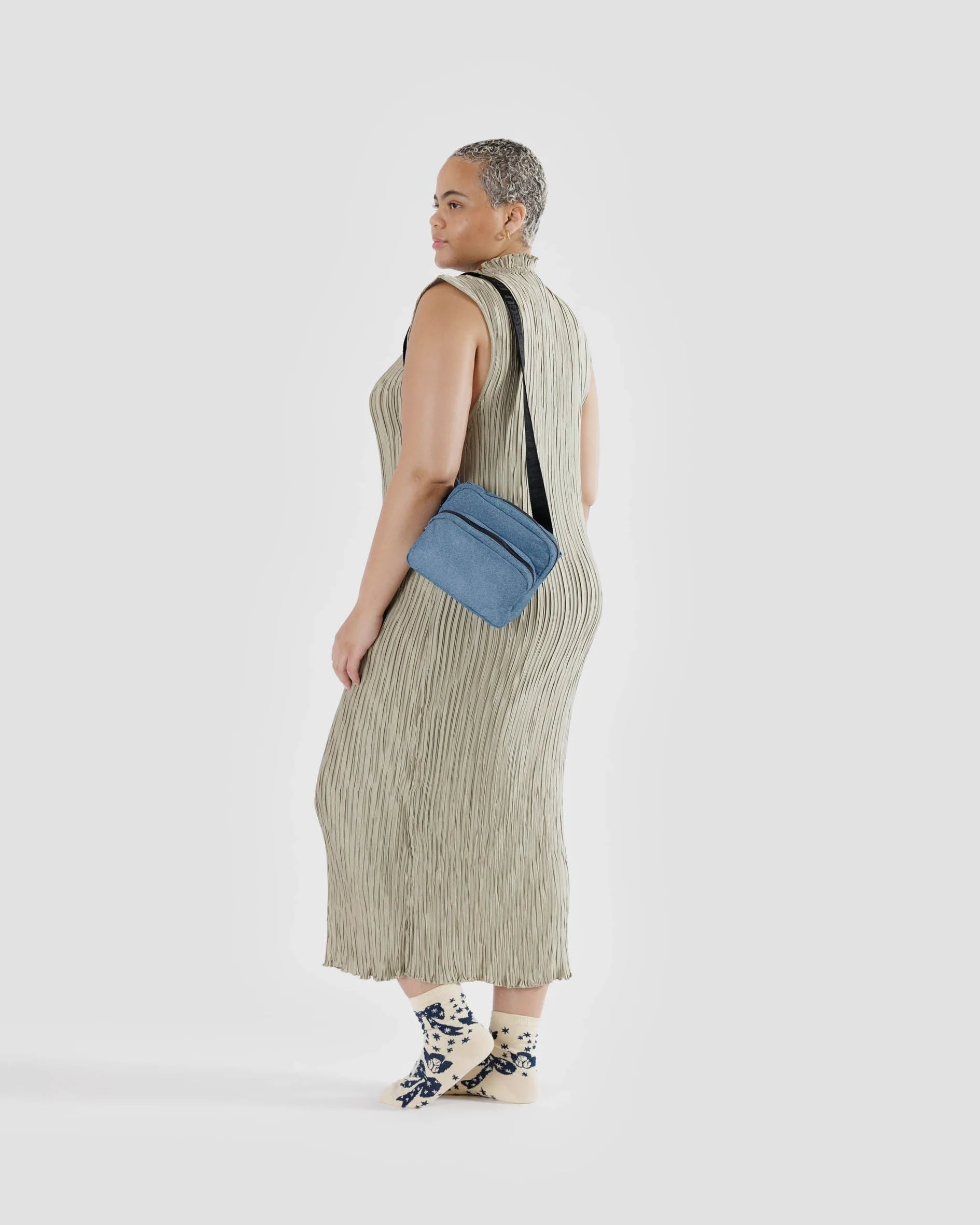 BAGGU Fanny Pack Digital Denim Papyrus