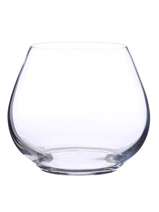 crystalex set of 2 tumbler glasses in clear glass (340ml)
