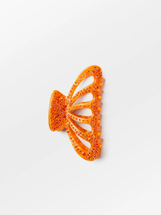 athalia hair claw in persimmon orange colour 