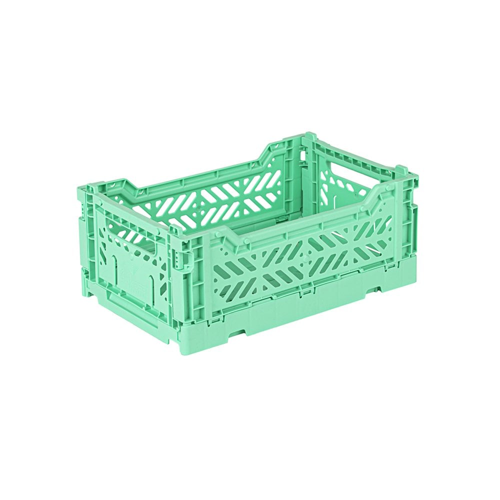 Aykasa Small Folding Storage Crate in Mint 