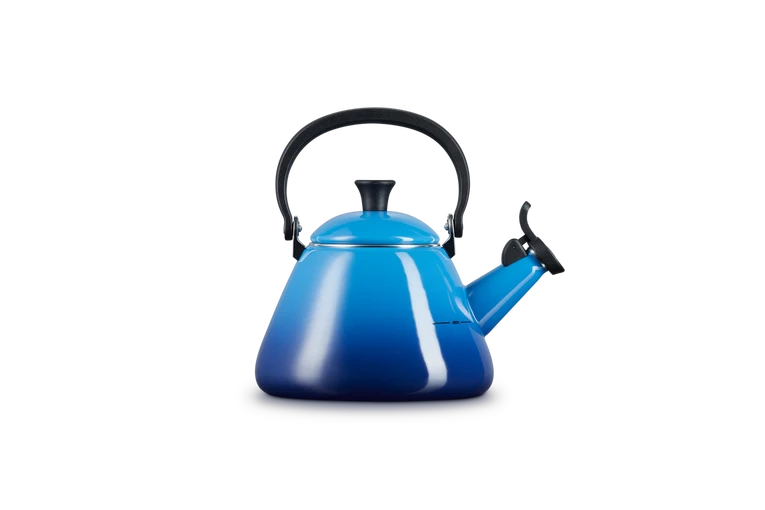 le  creuset kone kettle in azure blue 