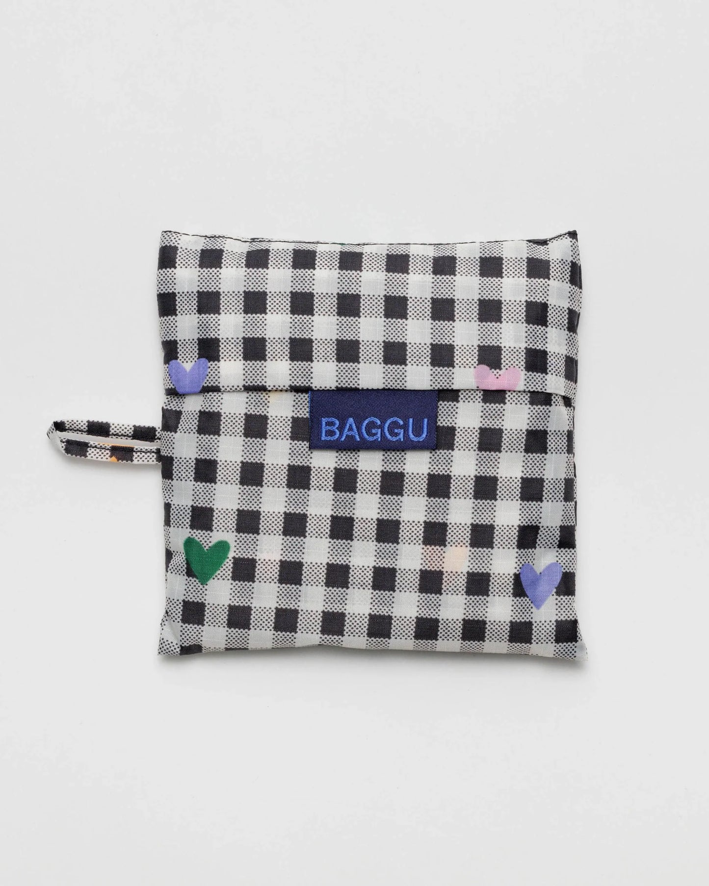BAGGU Standard Reusable Bag - Gingham Hearts