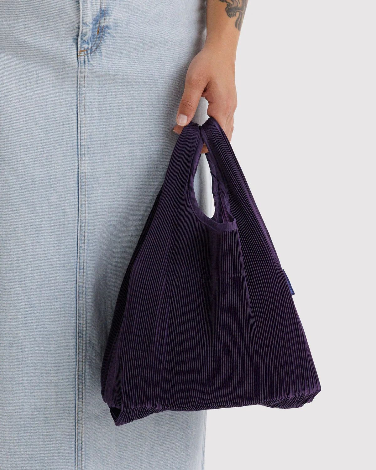 BAGGU Pleated Baggu Bag - Fig