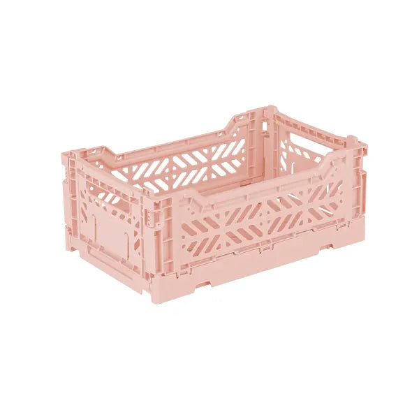 aykasa small folding sorage crate in milk tea colour