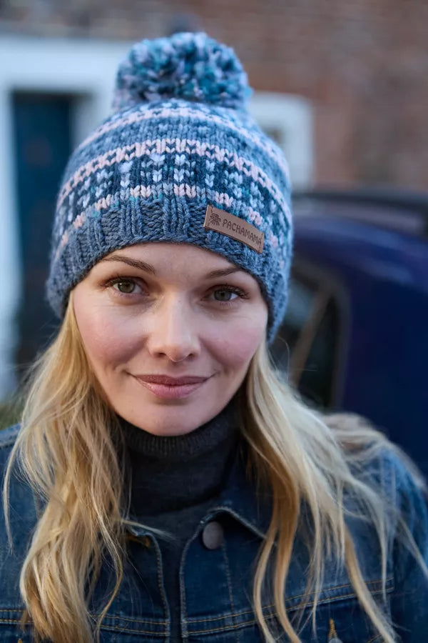 Pachamama Inveraray Bobble Beanie Merino Multi