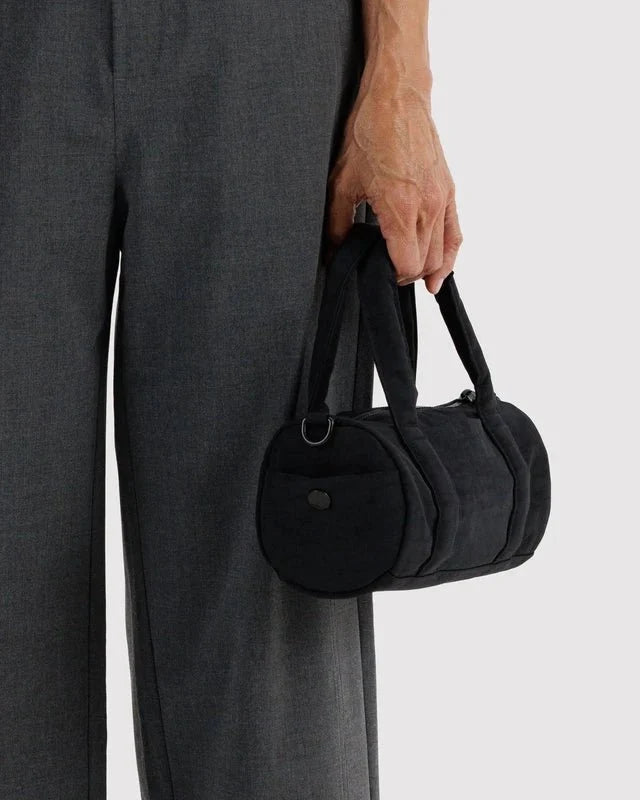 BAGGU Small Nylon Duffle Bag - Black