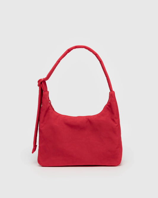 baggu nylon shoulder bag in apple candy red 