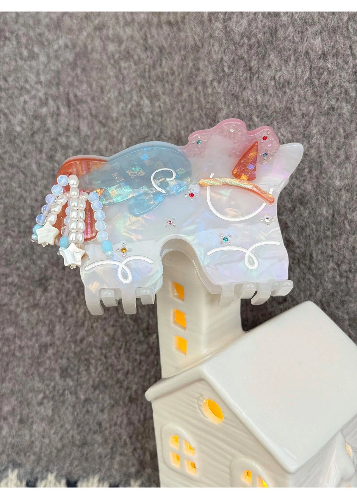 Likio Lucky Pony Beads Hair Claw – Angel Pony