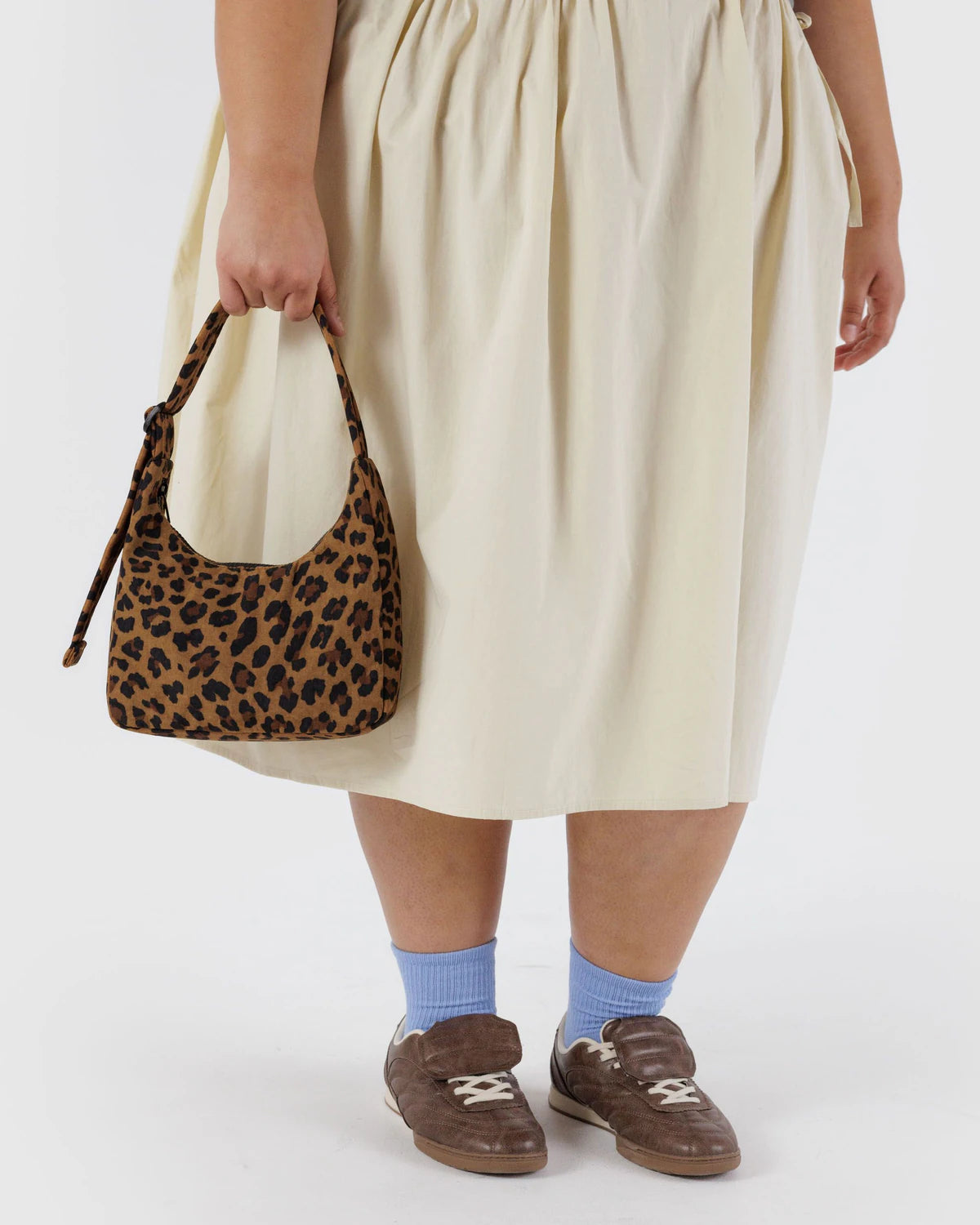 BAGGU Mini Nylon Shoulder Bag - Leopard
