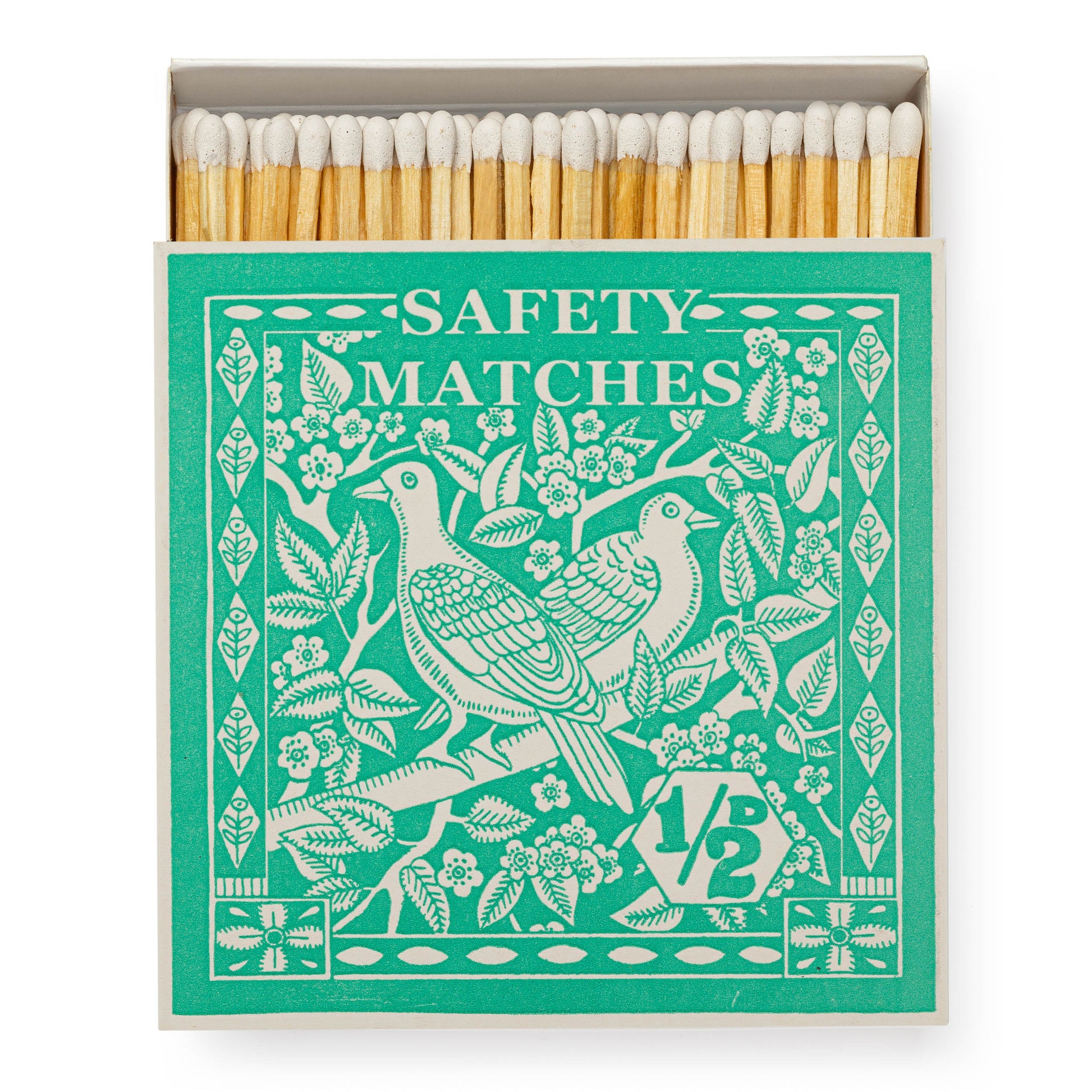 Luxury matches in Bird Stamp design