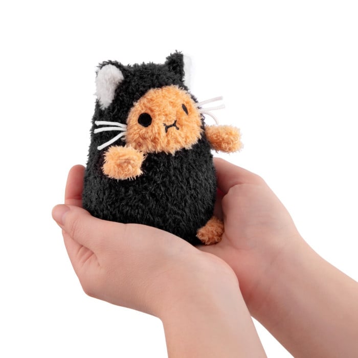 Noodoll Black Kitty Ricespud Mini Sitting Plush Toy