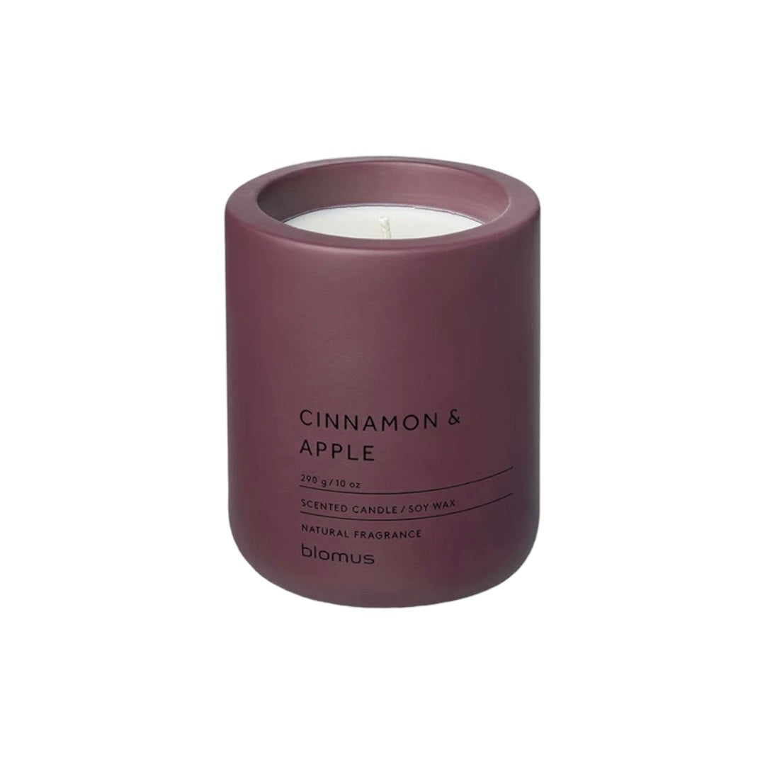 blomus cinnamon and apple large scented candle
