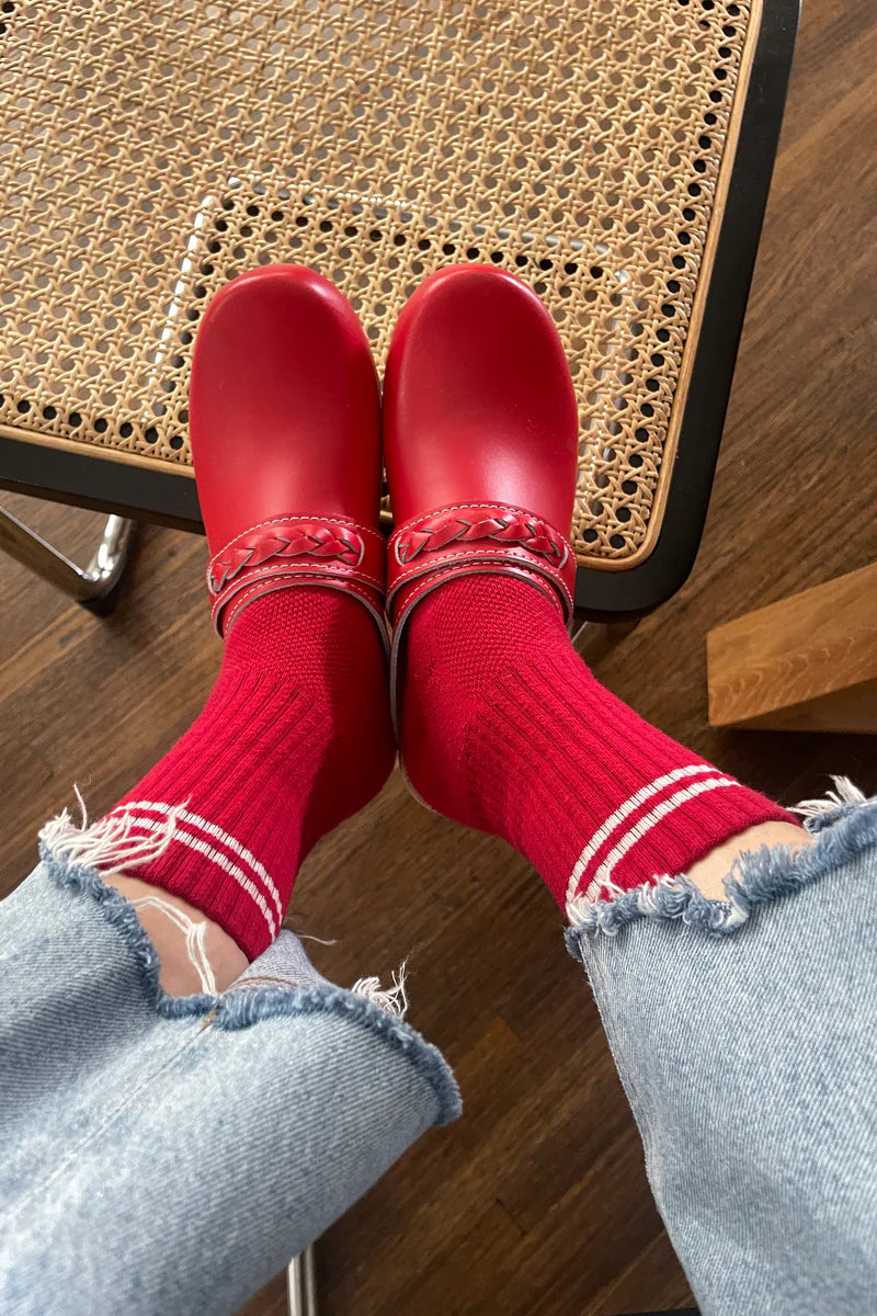 Le Bon Shoppe Boyfriend Socks - Red