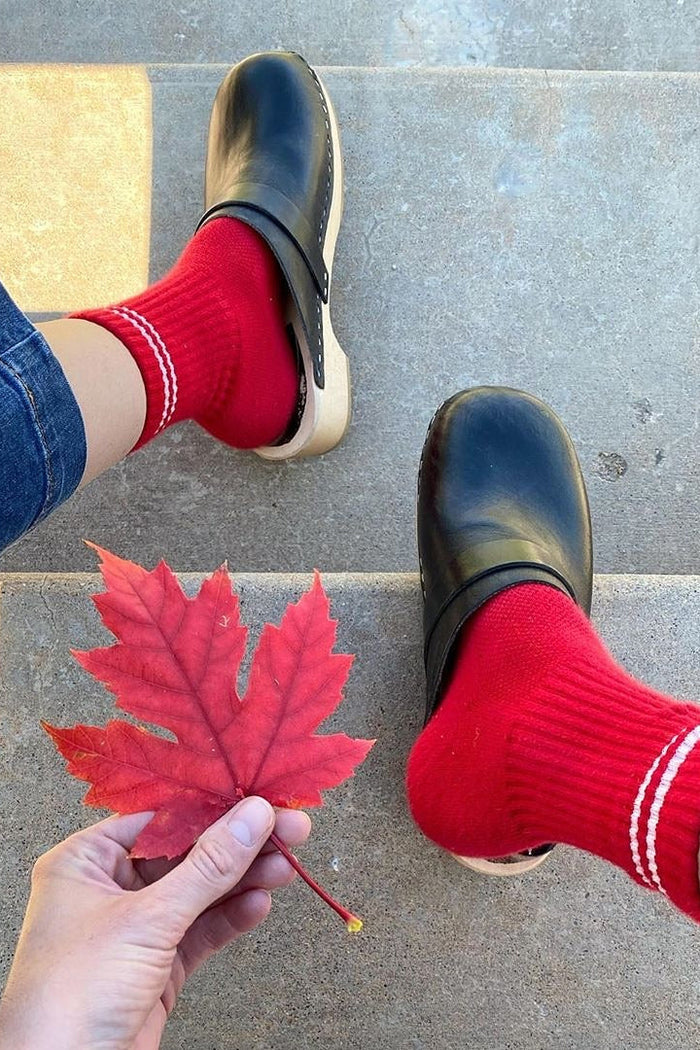 Le Bon Shoppe Boyfriend Socks - Red