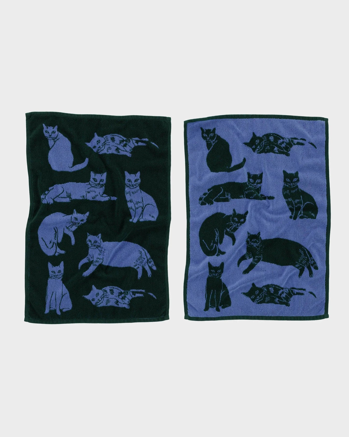 BAGGU Hand towel set of 2 in cats pattern