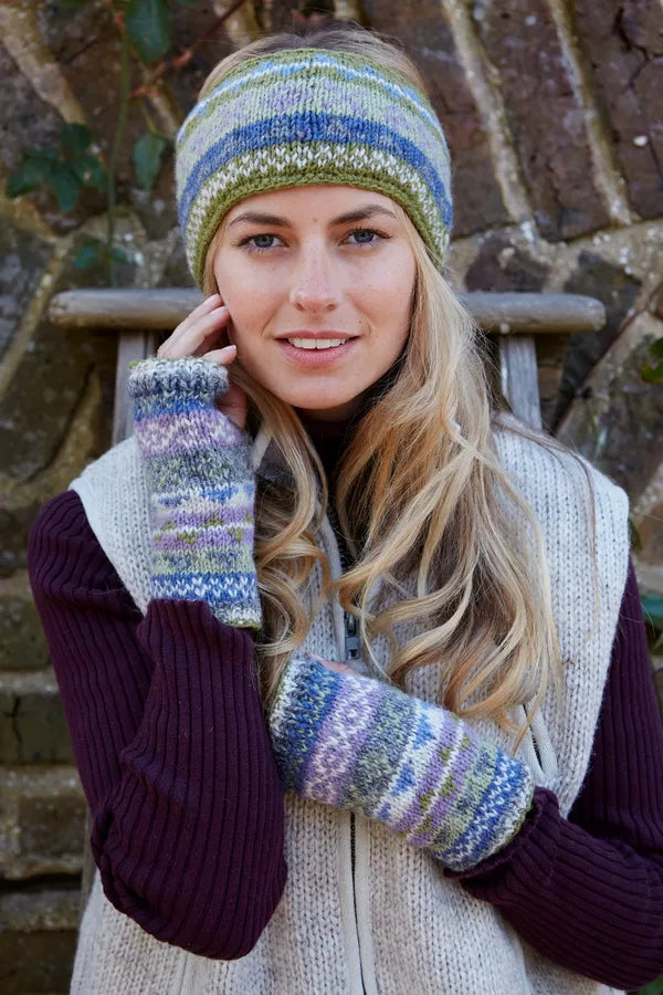 Pachamama Fairisle Handwarmer Olive