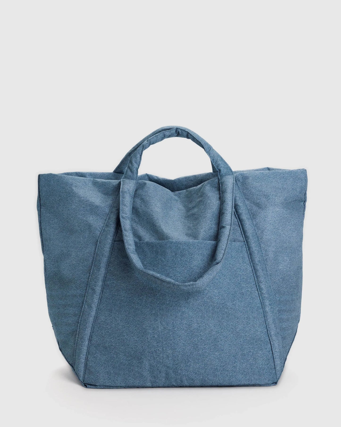 baggu travel cloud bag in digital denim colour 