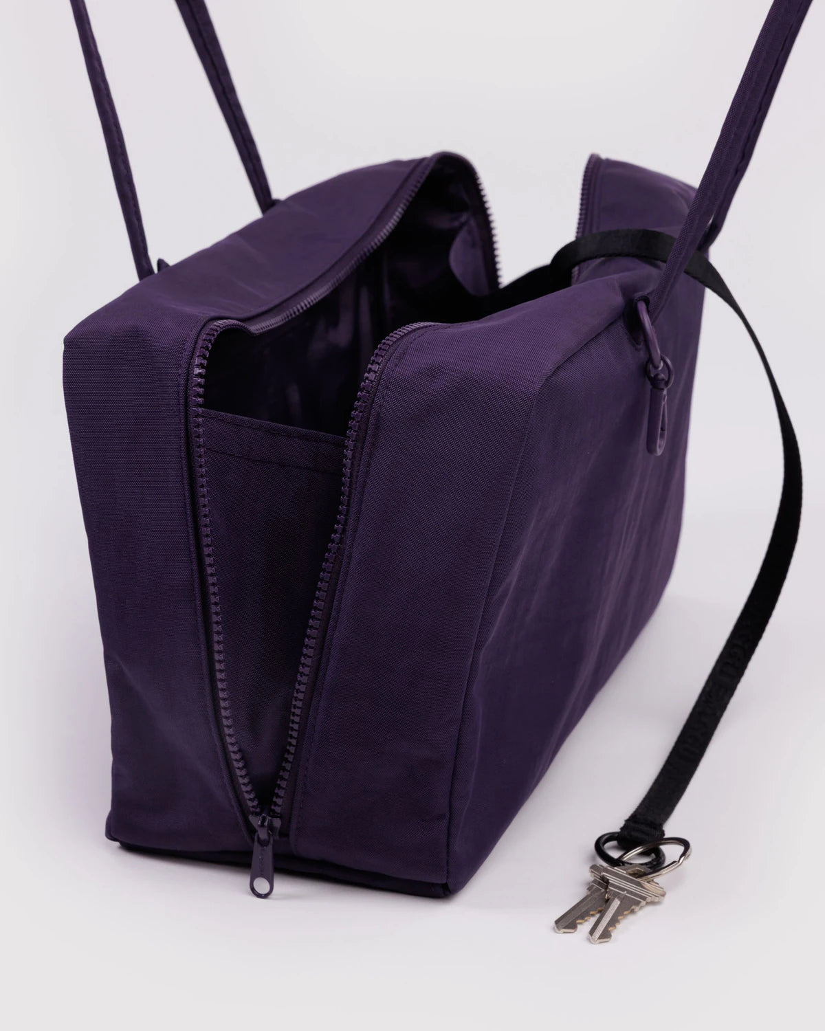 BAGGU Medium Nylon Bowler Bag - Fig