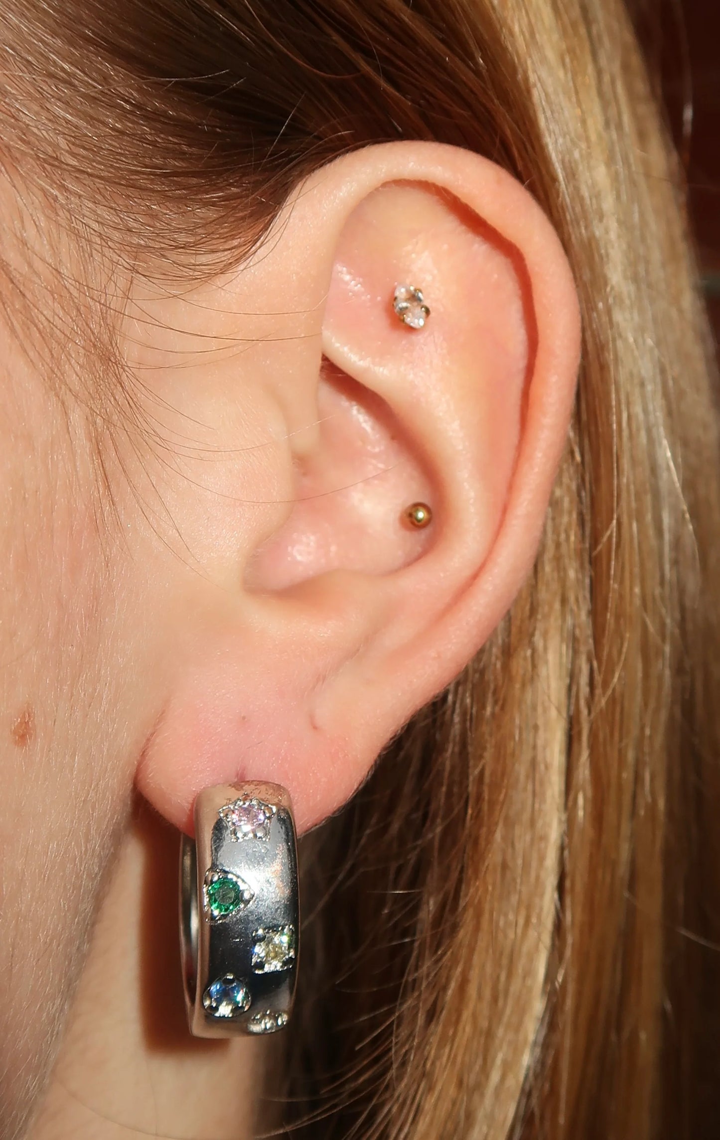 Recreation Jewels Charlotte's Gold Multicoloured Hoops
