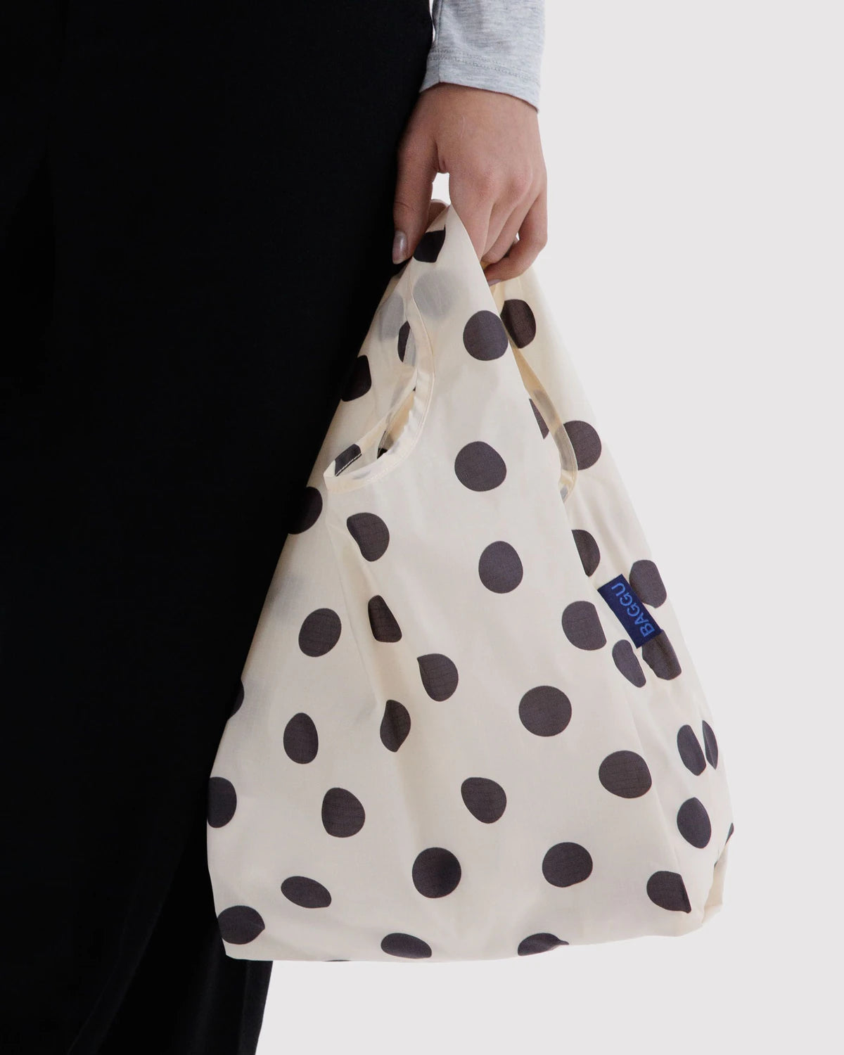 BAGGU Baby Baggu Reusable Bag - Cream and Black Polka Dot