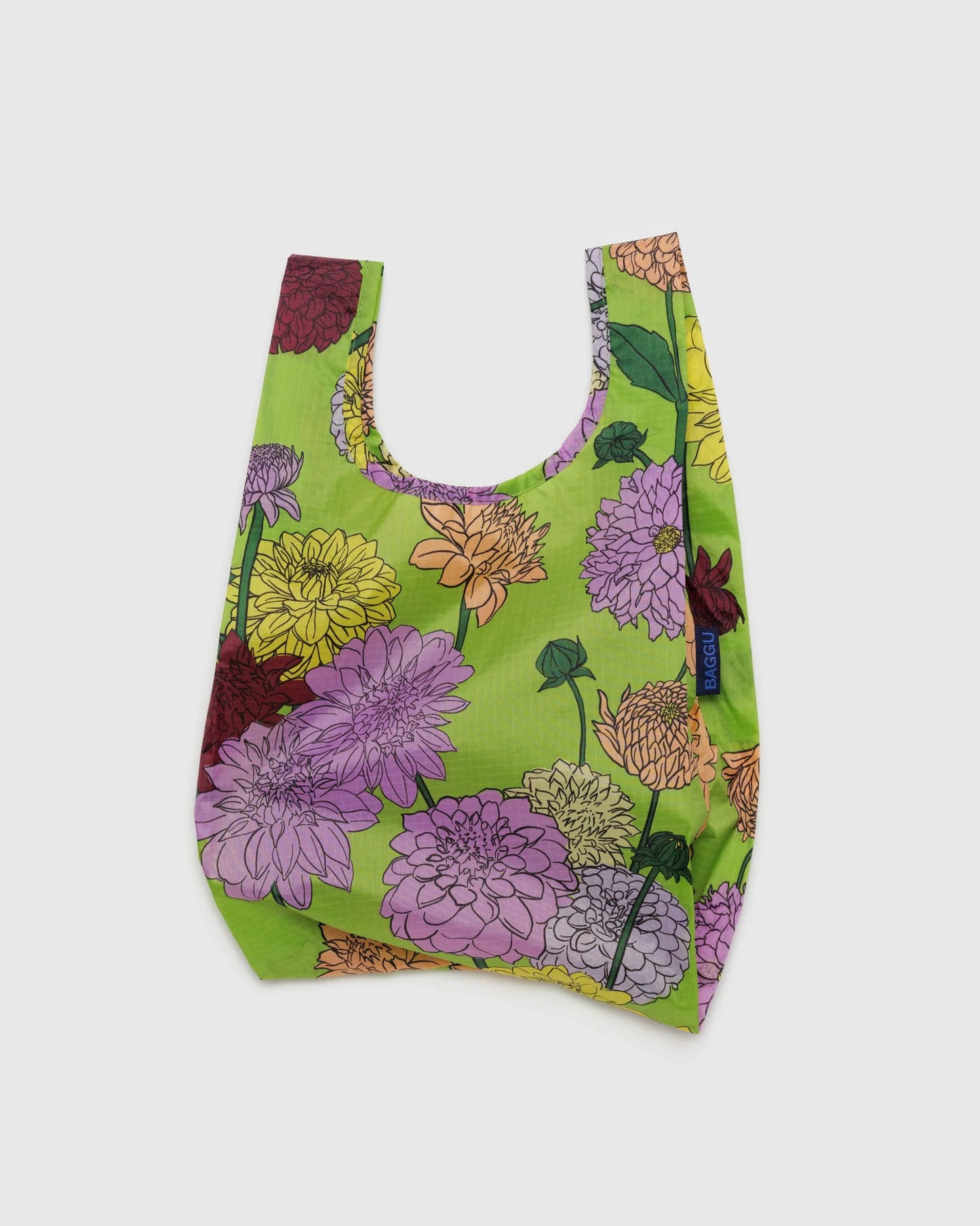 BAGGU Baby Reusable Bag in Dahlia Flower pattern