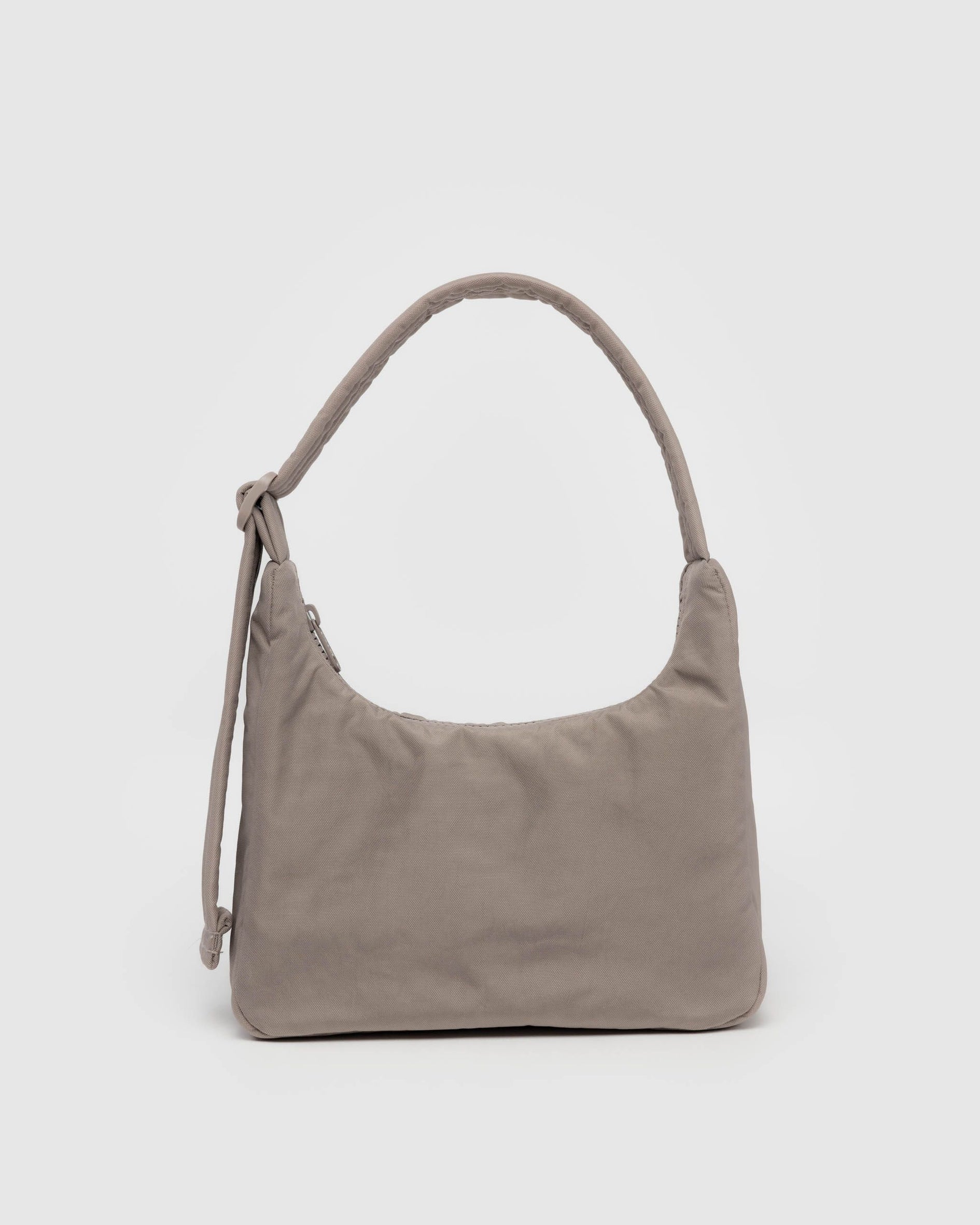 BAGGU Mini nylon shoulder bag in dove - a neutral taupe