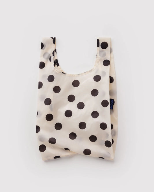 BAGGU Baby Baggu Reusable Bag - Cream and Black Polka Dot