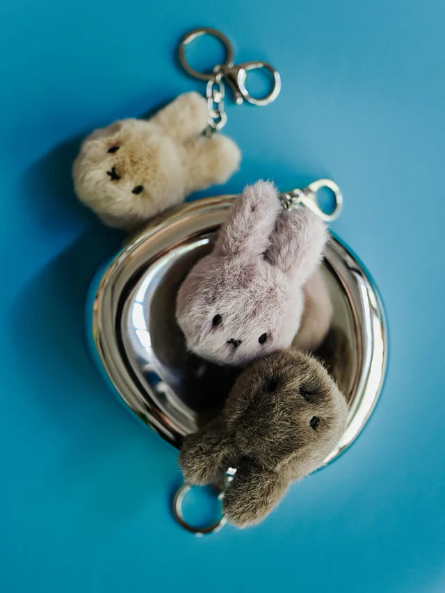 Miffy ECO Fuzzy Keyring - Beige