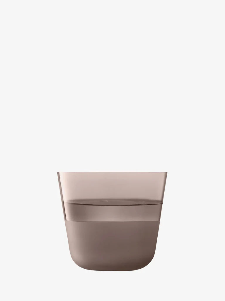 LSA Arc Contrast Tumbler 260ml Set of 2 - Earth