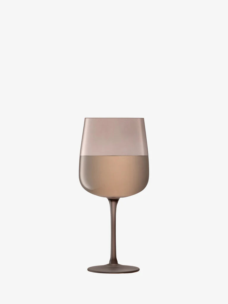LSA Arc Contrast Wine Glass 330ml Set of 2 - Earth