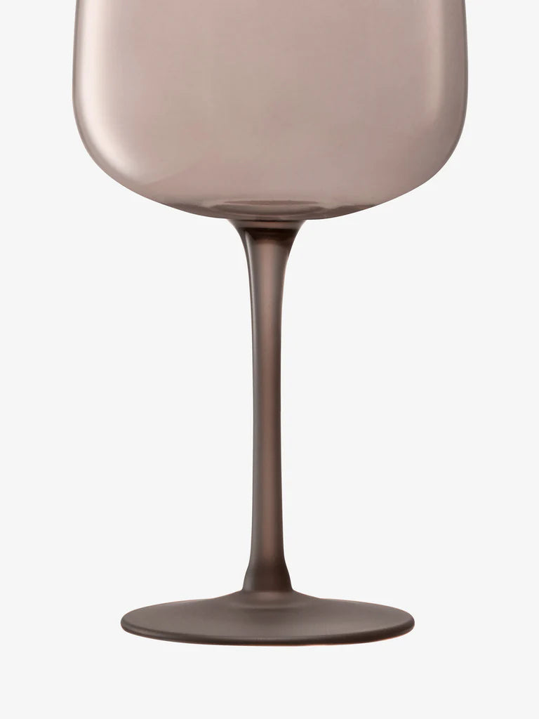 LSA Arc Contrast Wine Glass 330ml Set of 2 - Earth