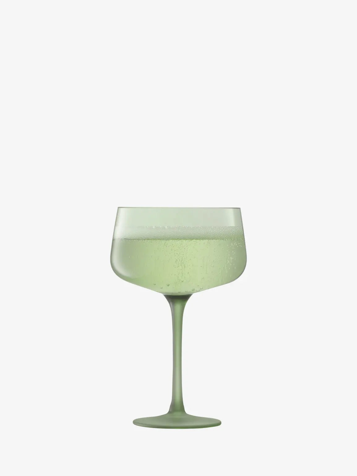 LSA Arc Contrast Cocktail Saucer 250ml Set of 2 - Moss