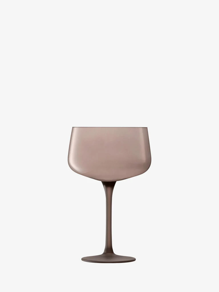 LSA Arc Contrast Cocktail Saucer 250ml Set of 2 - Earth