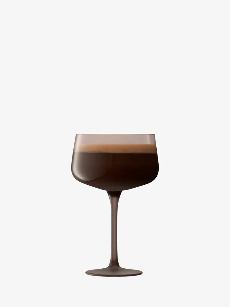 LSA Arc Contrast Cocktail Saucer 250ml Set of 2 - Earth