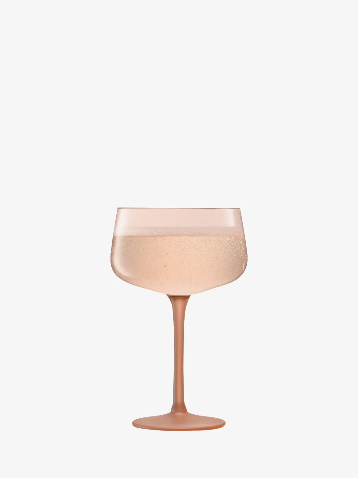 LSA Arc Contrast Cocktail Saucer 250ml Set of 2 - Coral