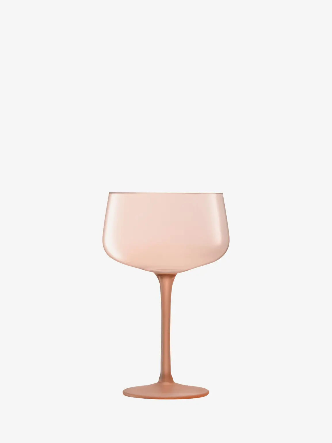LSA Arc Contrast Cocktail Saucer 250ml Set of 2 - Coral