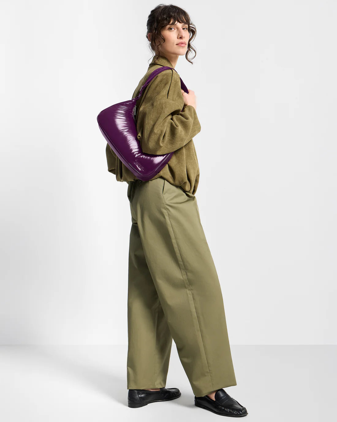 WOUF Plum Crossbody Bag