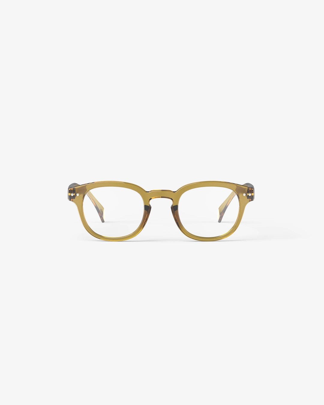 Izipizi Reading Glasses in #C style in Golden Green Gloss colour