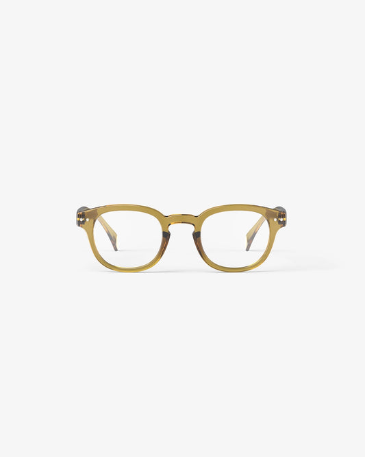 Izipizi Reading Glasses in #C style in Golden Green Gloss colour